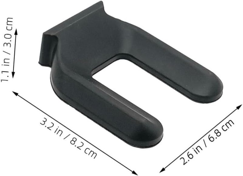 4 Pack Furniture Wheel Stoppers Non Slip Pads for Hard Floors Black - Image 2